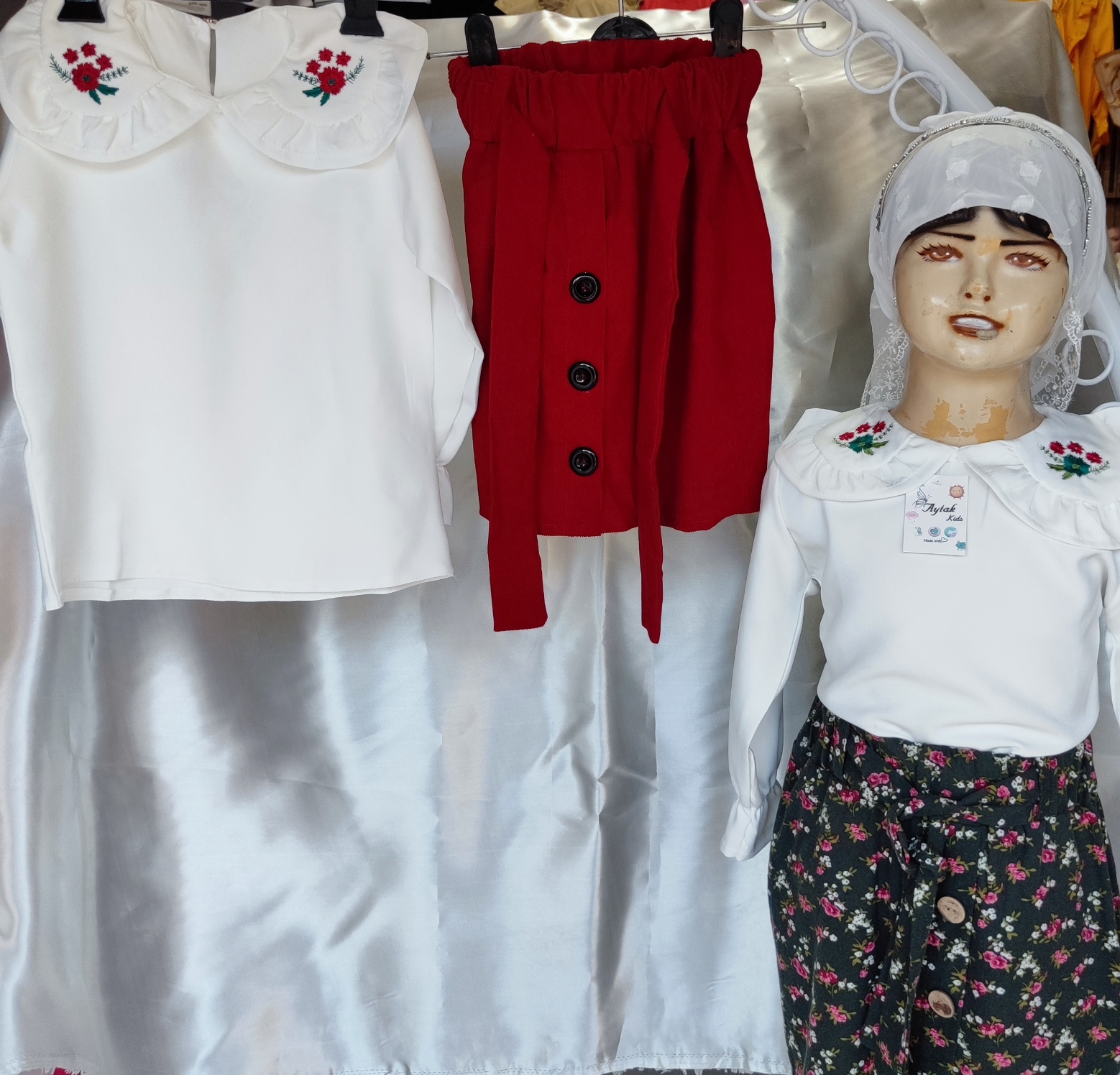 شومیز دامن دخترانه مزون دوز، پارچه و دوخت درجه یک ،سایز بندی از یک تا چهار