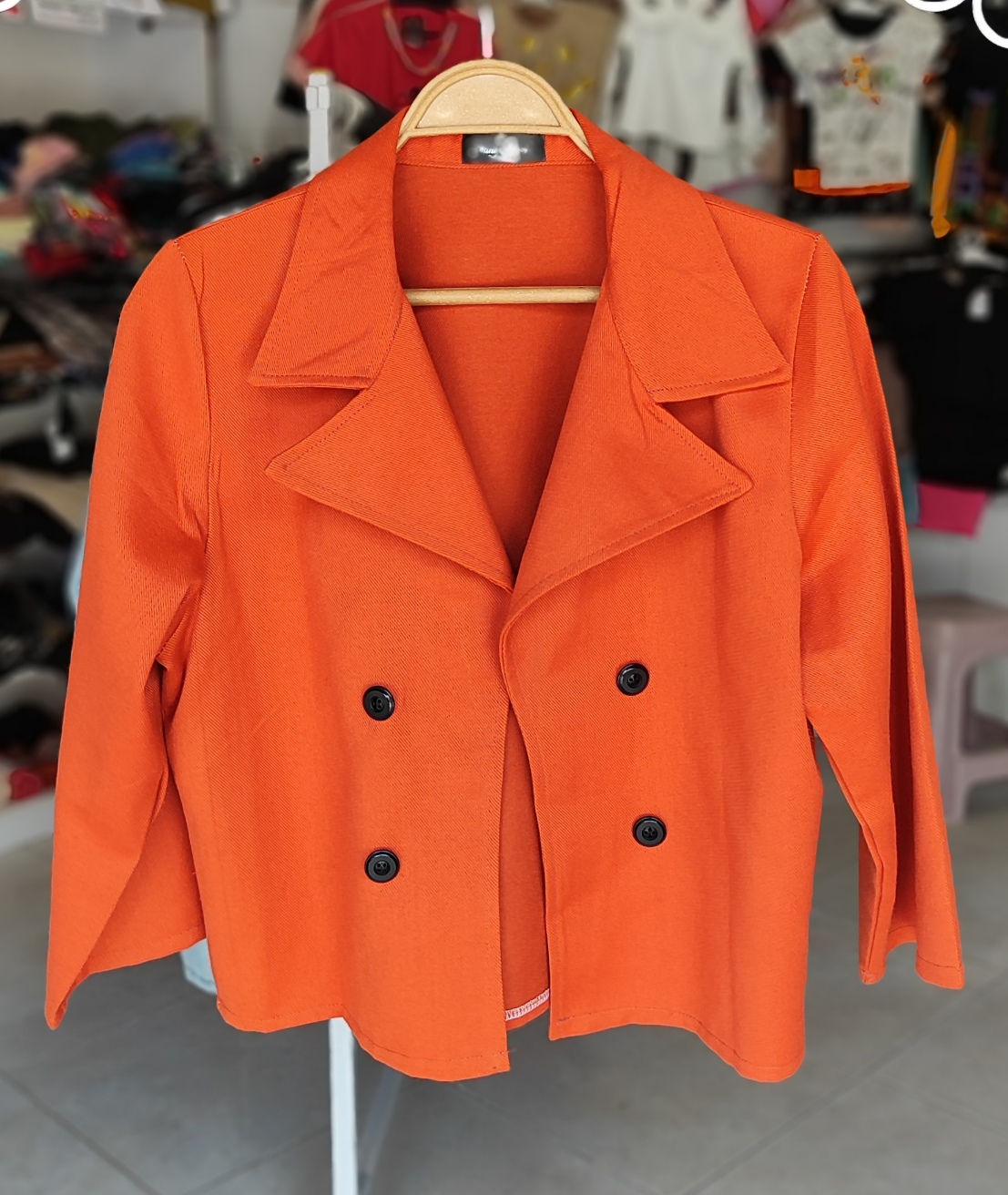 کراپ کت کتان ، رنگ آجری ،فری سایز ، فقط 355 هزار